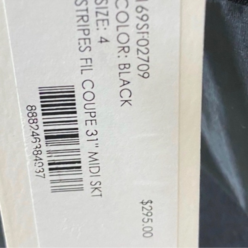 New $295 Authentic Gorgeous Milly designer black skirt sz 4 - Picture 4 of 6